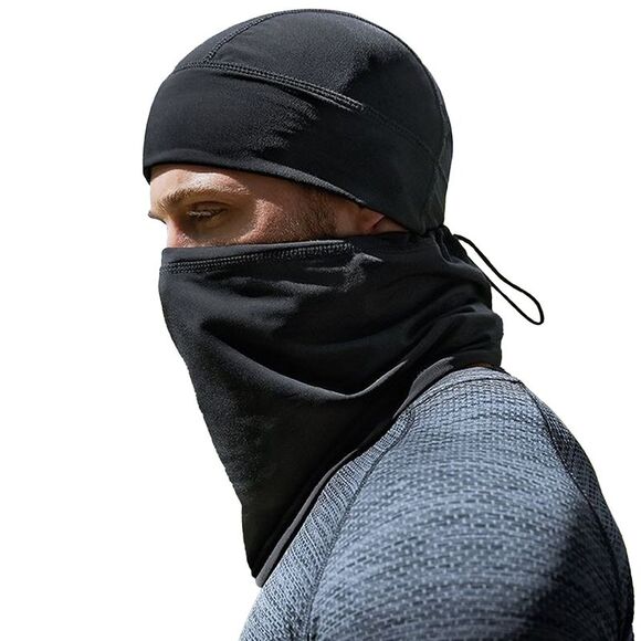 Beechfield Adults Unisex Softshell Sports Tech Neck Warmer / Black - Picture 3 of 3